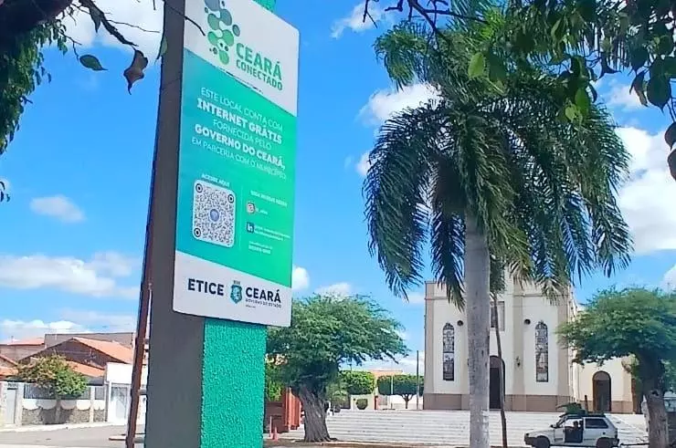 Etice inaugura ponto de Wi-Fi gratuito no município de Potengi